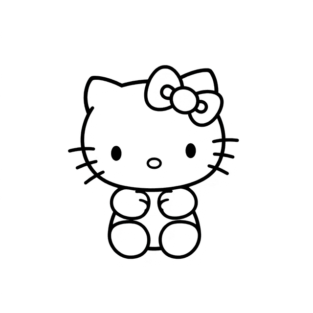 Coloring page of Hello kity